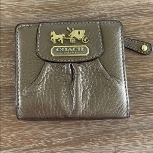Coach small wallet in bronze